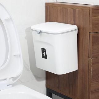 Thùng rác treo tủ bếp, treo tường 7L 9L 12L nắp đậy thông thái đậy kín bằng nhựa PP cao cấp