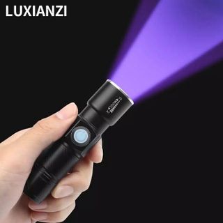 Đèn Pin Siêu Sáng Sạc USB Zoom 4x, kích thước: 9cm x 2.4cm - SP005760