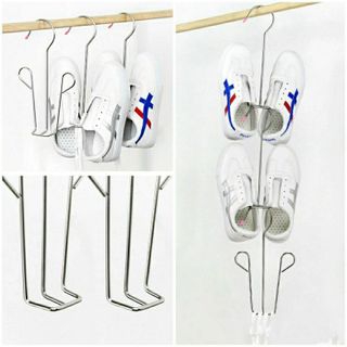 Móc treo trang phục đa năng,Móc phơi giày ,kẹp phơi đồ trẻ nhỏ nguyên liệu inox không gỉ - Shopbi&Mochi