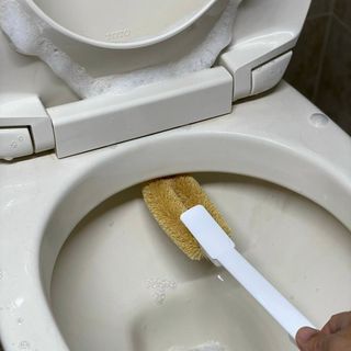Cây Chùi Rửa Toilet hàng Nhật Bản chất liệu nhựa PP cao cấp, bền đẹp, đầu xơ dừa siêu bền 36cm giá sỉ