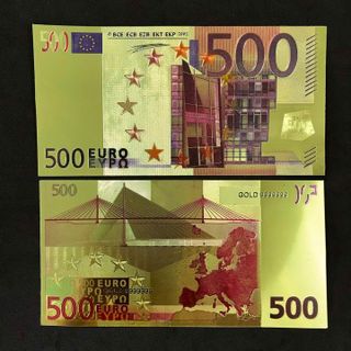 Tiền 500 EURO mạ vàng - SP000146