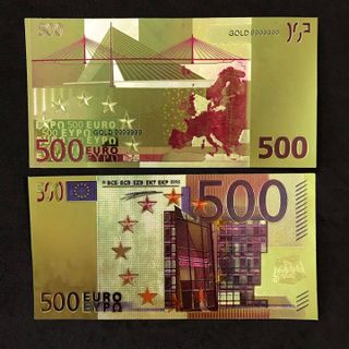 Tiền 500 EURO mạ vàng - SP000146