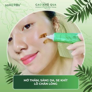 trị mụn khổ qua soherbs