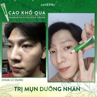 trị mụn khổ qua soherbs