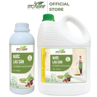 Nước Lau Sàn Hữu Cơ Moleaf đuổi muỗi tinh dầu Sả Chanh 4000ml