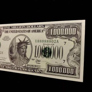 Tiền Lưu Niệm 1 Triệu USD Hình Núi Rushmore 4 Tổng Thống Mỹ Dạ Quang - SP005972