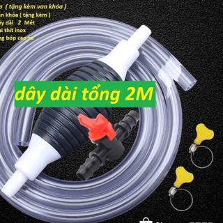 ỐNG HÚT CHẤT LỎNG BÓP TAY LOẠI 2m