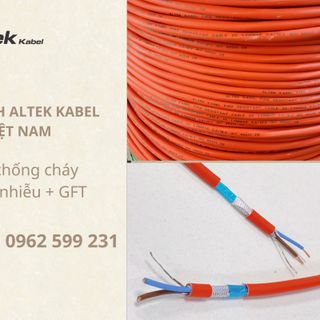 Cáp chống cháy Altek kabel chống nhiễu + GFT  amiang chị nhiệt giá sỉ
