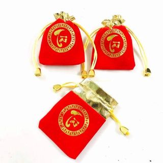 Túi gấm nhung chữ Tài, kích thước: 9cm x 7cm - SP005952