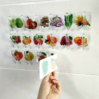 MÓC DÁN TƯỜNG 3D NGUYÊN KHỐI 6 MÓC