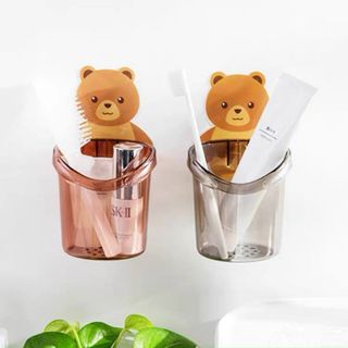 CỐC GẤU DÁN TƯỜNG ĐỂ BÀN CHẢI KEM ĐÁNH RĂNG