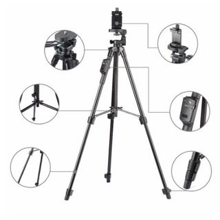 Chân đế/ Tripod điện thoại và máy ảnh Selfiecom TTX 6218 - Phụ kiện đỡ điện thoại, máy ảnh kèm remote và kẹp điện thoại