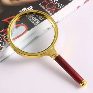 Kính Lúp Gỗ Size 80mm, kích thước: 153mm x 60mm x 10mm - SP000205