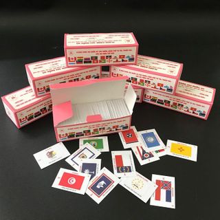 Bộ flash card 361 lá cờ quốc kỳ của các quốc gia vùng lãnh thổ, kích thước: 11,8cm x 5cm x 3,5cm - SP002399