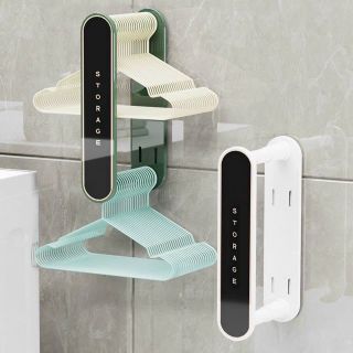 Kệ treo móc quần áo gấp gọn dán tường siêu chắc
