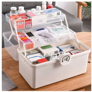 Hộp thuốc y tế 3/ 2 tầng tiện lợi