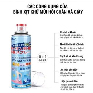 Xịt khử mùi giày