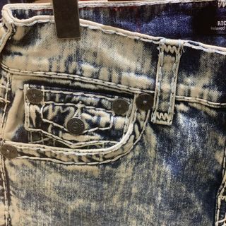 Quần Short Jean Tru3 R3ligion Túi Nắp