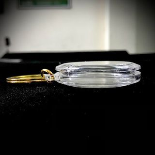 Hộp Tròn Móc Khóa Bảo Vệ Đồng Xu, đường kính: 5cm - SP000155