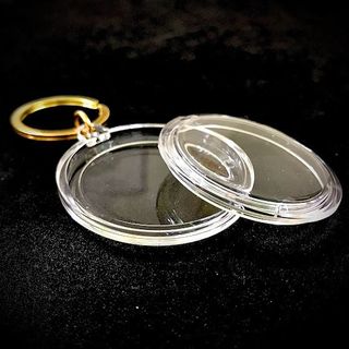 Hộp Tròn Móc Khóa Bảo Vệ Đồng Xu, đường kính: 5cm - SP000155