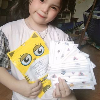 TÚI 10 KHẨU TRANG TRẺ EM 4 LỚP - DR.MASK
