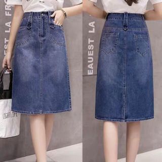 Chân Váy Bò dáng A dài qua gối Quảng Châu loại 1