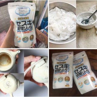 Bột baking soda Sesuki 500g tẩy trắng đa năng  Rocket nhập khẩu từ Nhật Bản