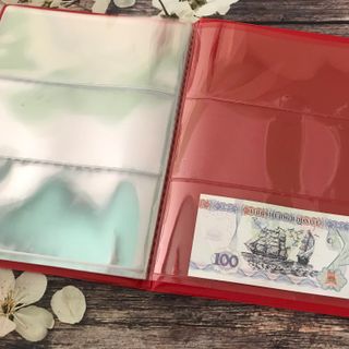 Album tiền giấy 20 phơi 3 ngăn trong, kích thước: 29.3cm x 23cm - AB000001