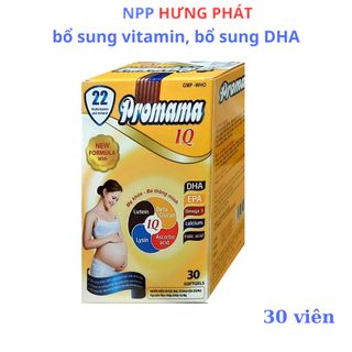 Vitamin Cho Mẹ Bầu Promama IQ- Hộp 30 viên bổ sung vitamin và dưỡng chất cần thiết cho phụ nữ mang thai giá sỉ