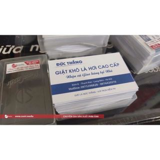 in card vizit, 1 hộp gồm 100c, tặng hộp nhựa đựng card