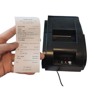 Máy in bill Zubi K58, Tặng kèm 1 cuộn giấy in nhiệt