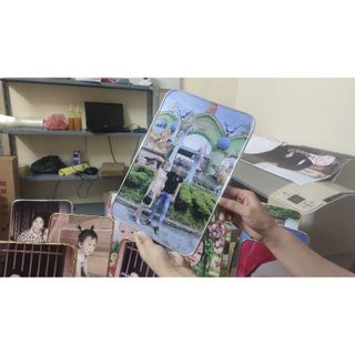 combo 2 ảnh gỗ mica 20x30 để bàn