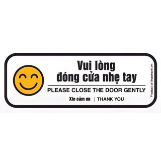 Combo 4 tem đóng cửa nhẹ tay dán trong xe oto cho các bác tài taxi