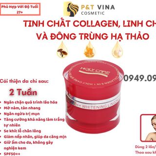 [Chính Hãng] Kem Holy Care Dưỡng Trắng Da Chống Lão Hóa Tinh Chất Đông Trùng Hạ Thảo 9 Tác Dụng 20g