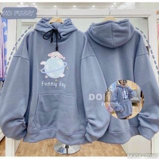 Áo hoodie tay phồng hình in cừu, from dưới 70kg. Giá sỉ - giá bán buôn