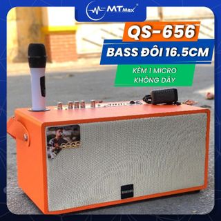 Loa Karaoke Xách Tay KIMISO QS656 | Bass Đôi 16.5cm Kèm 1 Micro Không Dây giá sỉ