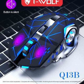 MOUSE KO DÂY T-WOLF Q13B  Bluetooth + Wireless 2.4Ghz