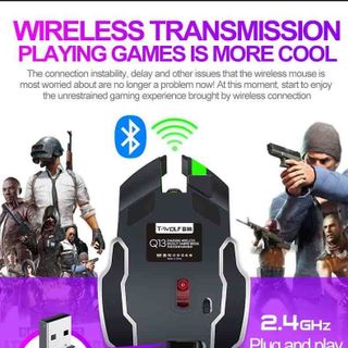MOUSE KO DÂY T-WOLF Q13B  Bluetooth + Wireless 2.4Ghz