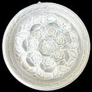 Khuôn 8 hoa hồng kèm lá hình tròn size 30 cm - Khuôn rau câu sinh nhật, cưới hỏi – Mã số 1943