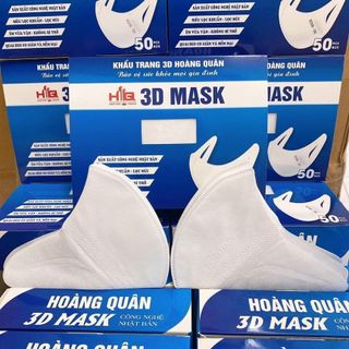 Khẩu Trang 3D Mask Hoàng Quân (Hộp 50 chiếc) giá sỉ