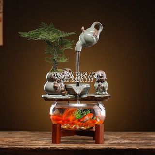 TIỂU CẢNH THÁC NƯỚC PHONG THUỶ TRONG NHÀ NGOÀI TRỜI