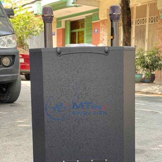 Loa Kéo AT T15 Bass 40cm - Công Suất Lớn kèm 2 Micro Không Dây