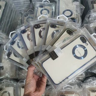 Ốp iphone hở táo viền vuông mạ màu, kính bảo vệ camera cho iPhone từ 7 Đến 14 Pro Max siêu đẹp