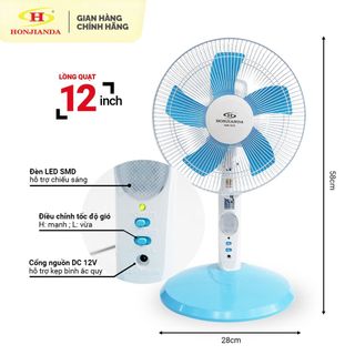 QUẠT KẸP BÌNH HONJIANDA 12V HJD0212