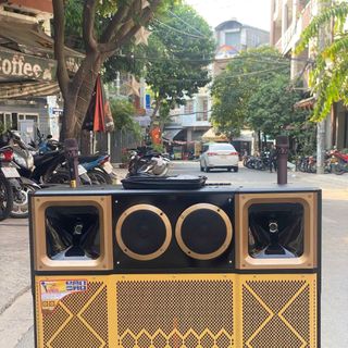 Loa kéo MTMAX BK45 Cao Cấp - Loa kéo 2 Bass 4 Tấc 2 Trung 2 Treble - Kèm 2 Micro Không Dây