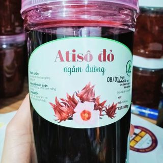 MỨT HOA HỒNG (ATISO ĐỎ NGÂM ĐƯỜNG) ĐÀ LẠT LOẠI 1