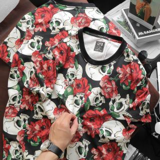 Áo thun nam, áo thun nam cao cấp, chất COTTON chính co giản 4 chiều xịn dày dặn mịn mát mặc thấm hút mồ hôi cực tốt, mẫu hoạ tiết trẻ trung vs sang trọng NAM NỮ mặc cặp OK - size từ 53kg - 87kg
