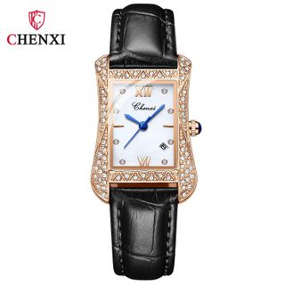 ĐỒNG HỒ NỮ DÂY DA CHENXI MẶT VUÔNG THỜI TRANG