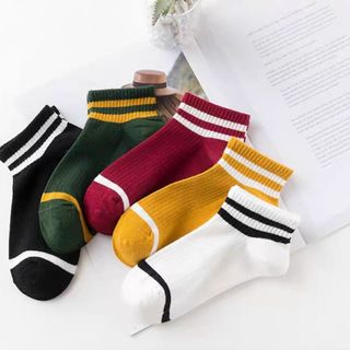 Set vớ 5 đôi viền trắng hàng đẹp sẳn sll giá tốt