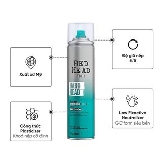 Gôm xịt giữ nếp siêu cứng TIGI HARD HEAD 385ml giá sỉ